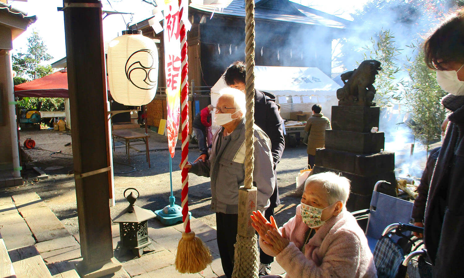白幡神社にて初詣